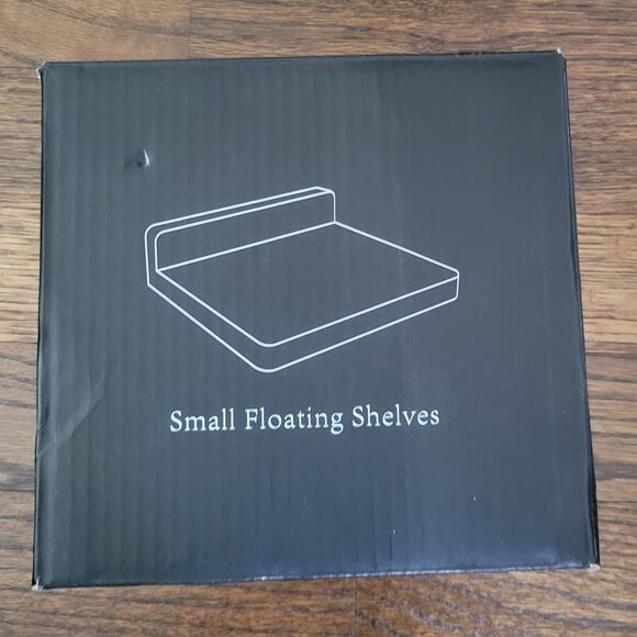 Small Floating Shelf 5"x6" Display Ledges for Wall Mini Light Walnut NEW in box - Picture 6 of 6